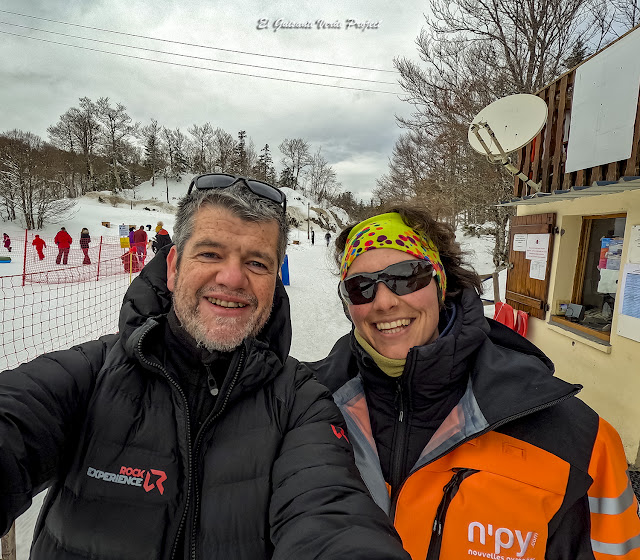 Roberto, con nuestra anfitriona de Nord-Pas-de-Calais, por El Guisante Verde Project