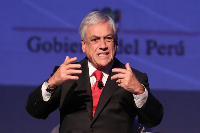 Sebastián Piñera criticó este lunes el "exceso" de ideología que llevó al "fracaso" de UNASUR.