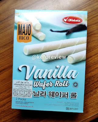 รีวิว โคโคล่า มาจอริโก้ เวเฟอร์แท่งสอดไส้ครีมวานิลา (CR) Review Majorico Vanilla Wafer Roll, Kokola Brand.