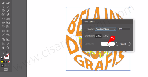 Cara Menggunakan Envelope Distort dan Blend di Adobe Ilustrator