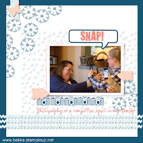 Digital Scrapbook Page featuring lots of free downloads from Stampin' Up!