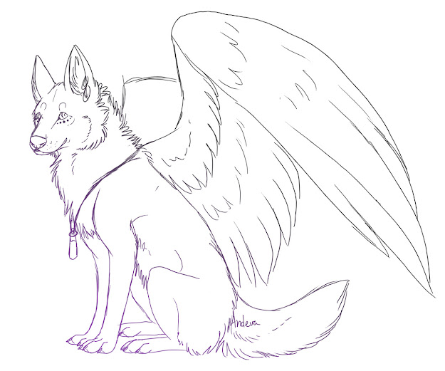 Angel Coloring Pages Realistic  Scary Wolves Colouring Pages