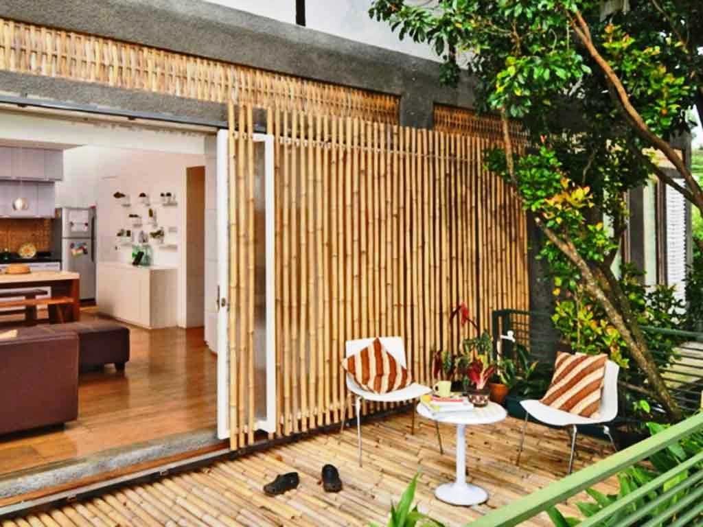 21 desain dan harga pagar  bambu  minimalis termasuk pagar  