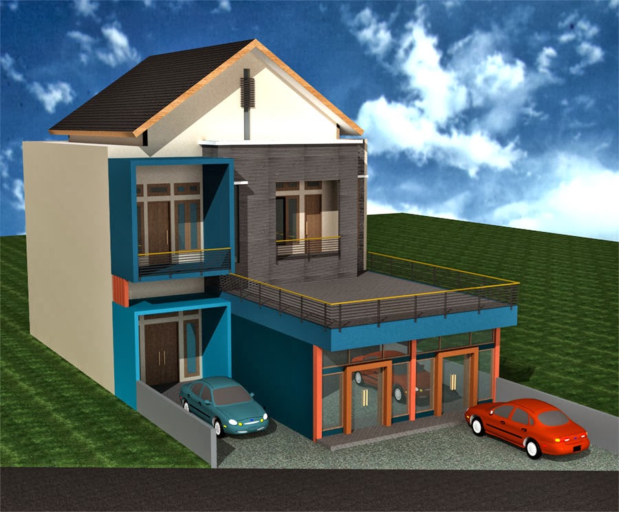  DESAIN  RUMAH  BENTUK RUMAH  TOKO  11 15