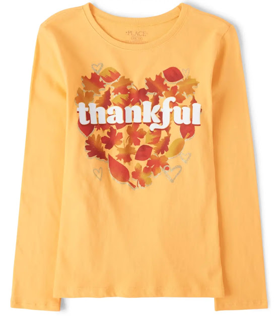 The Children's Place Thankful Graphic Tee Shirt