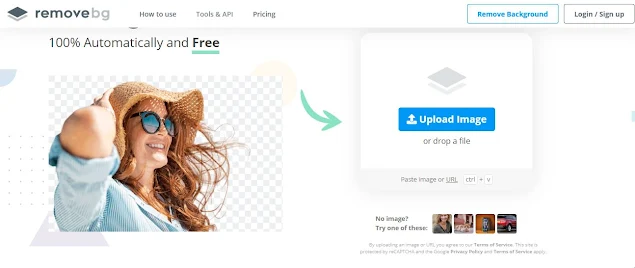 remove.bg Website