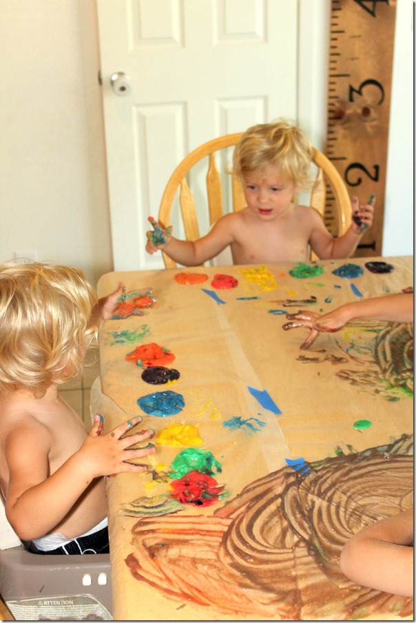 Easiest way to finger paint