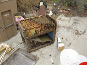 Cat/dog box in backyard in ventura. After turning the box upside down and . (img small)