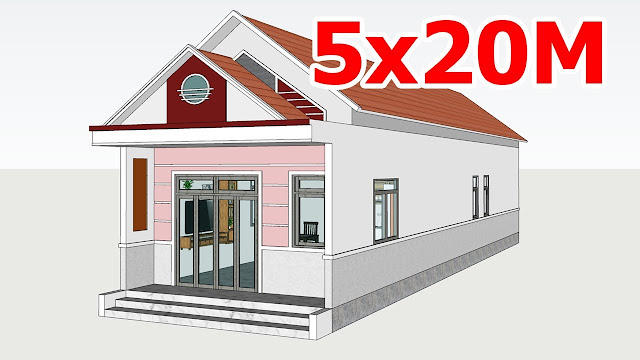 Nhà cấp 4 mái thái 5x20 đẹp