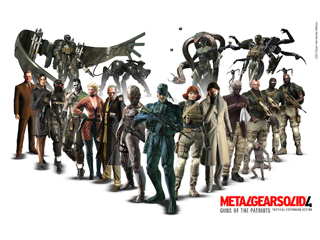 metal gear solid 4 guns of the patriots konami action shooter game