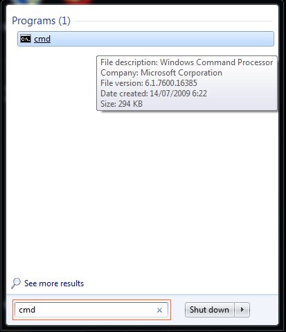 mempercepat internet cmd