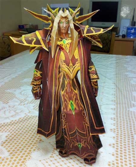 World of Warcraft Kaelthas Sunstrider Papercraft