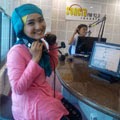 Fatin Lagi On Air di Radio Sonora 92 FM Jakarta