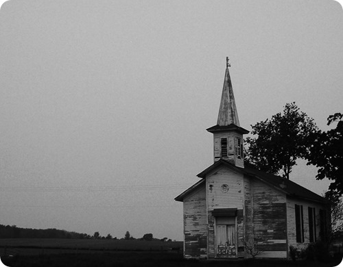 Old church in early morning light