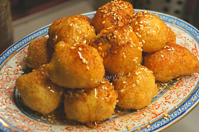 Loukoumades:Fried Greek Honey Puffs