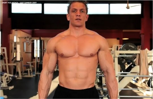 The bodybuilder performs three efficient exercises for bigger biceps in 