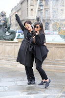 Kim Kardashian with her mom