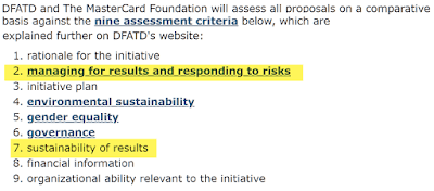 GAC Request for Proposals for project management - 9 Criteria