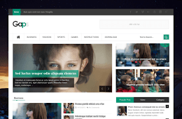 Gaps Responsive Blogger Template.