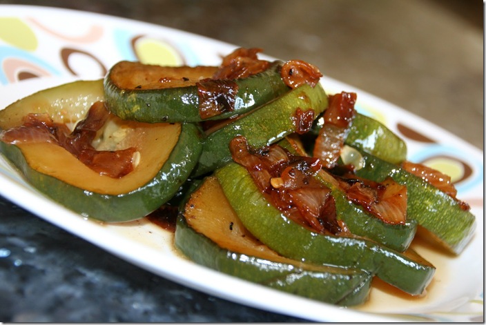 Zucchini with Onion & Brown Sugar