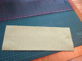 fused fabric on cutting mat