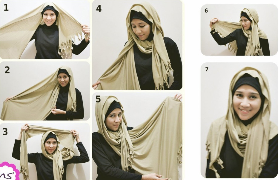 Gambar Cara Berhijab Sederhana  Hijab Simple  Gambar Lucu Terbaru