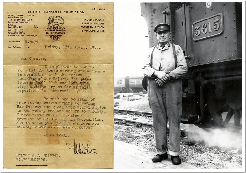 driver w p chester stafford road shed