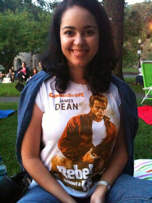 Here I am with my Rebel Without a Cause TShirt that I got from HM