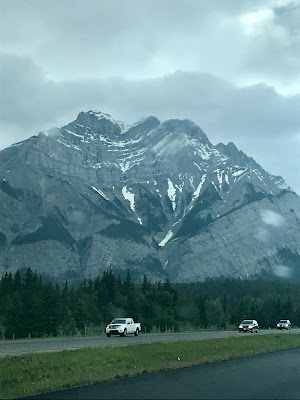 Rocky mountains in Canmore Alberta