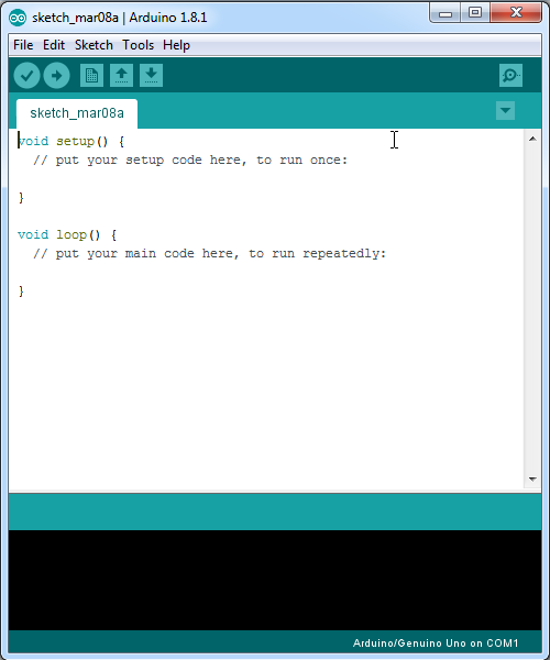 layar Arduino IDE