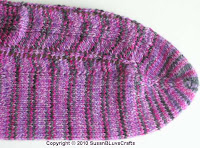 Foot of Purple Waves Sock