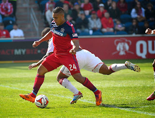 Quincy Amarikwa of the Chicago Fire (Photo Courest USA Today Sports Images