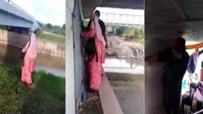 (Video) Cikgu Lawat Pelajar Tinggal Bawah Jambatan Tepi Sungai Undang Sebak Netizen