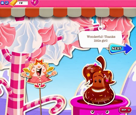 Candy Crush Saga 411-425 ending