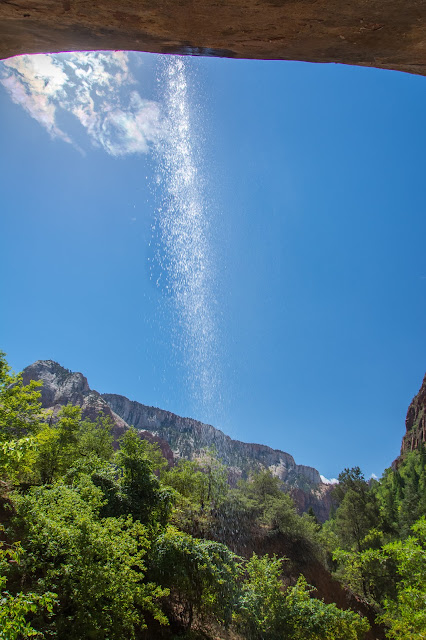 Waterfall Above Lower Emerald Pool, Zion National Park