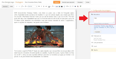 Modelo Template Blogger - Pro Design Jogo - Como Instalar