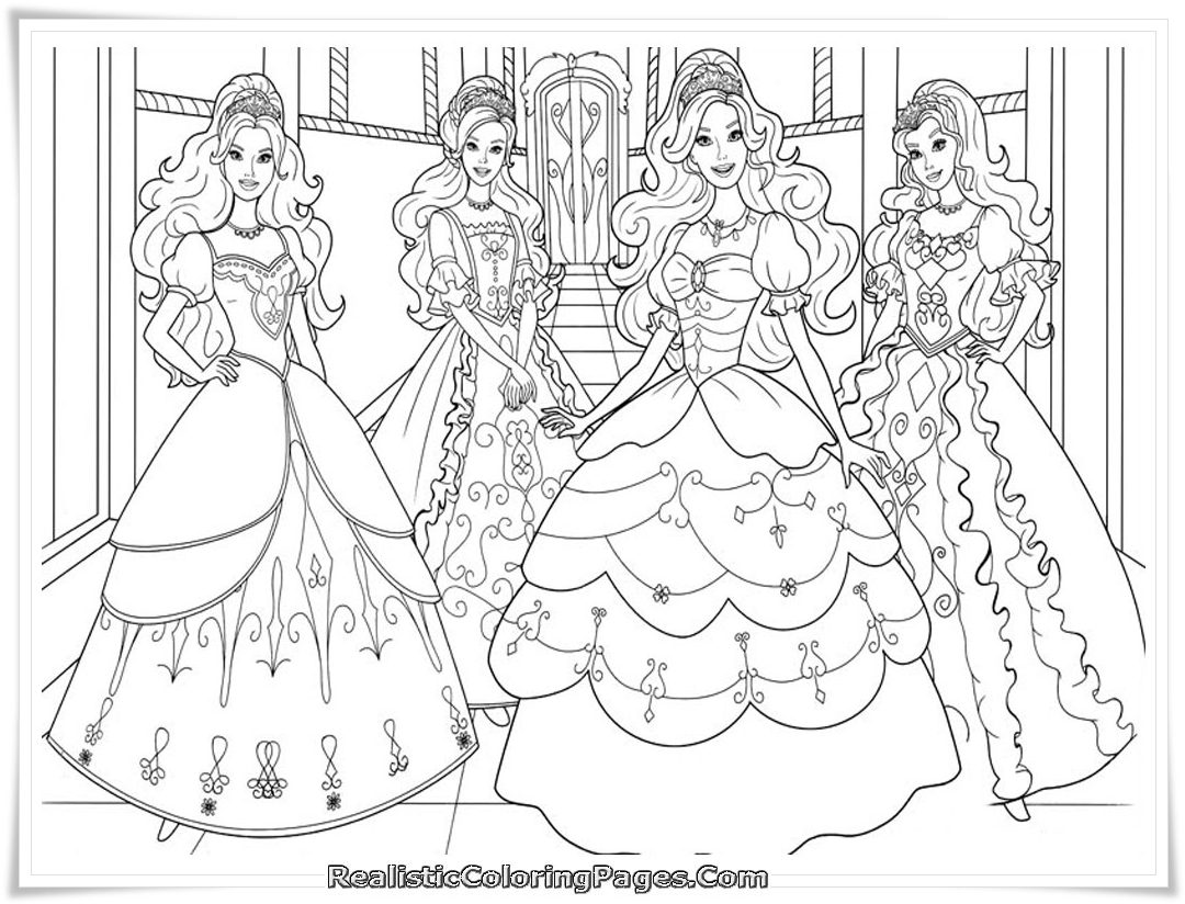 Barbie And The Three Musketeers Coloring Pages  Realistic 