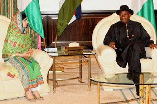 GEJ promises to meet Chibok girls' parents after meeting with Malala