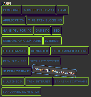 Cara Membuat Widget Label dengan Tampilan Cloud yang Unik