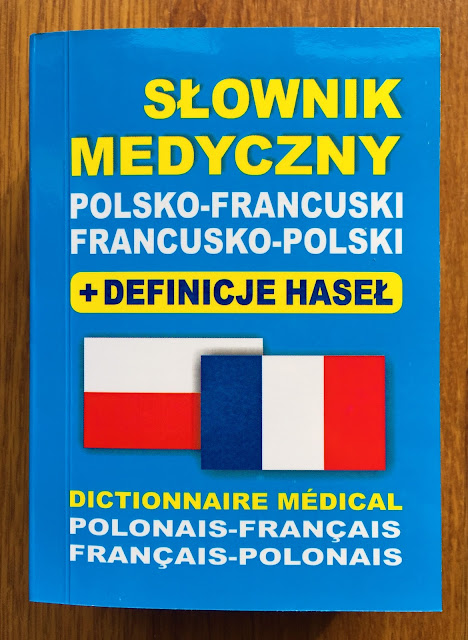 Recenzje #248 - "Słownik medyczny polsko-francuski francusko-polski" - okładka słownika - Francuski przy kawie