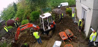 A digger is needed for the garden