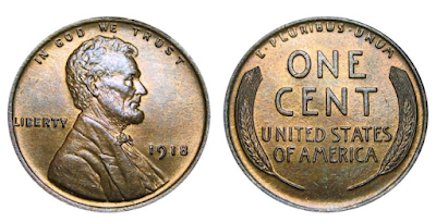 1918 (LINCOLN)Penny Value