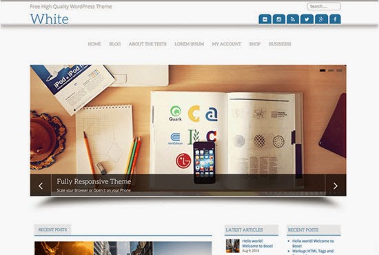 White WordPress Theme