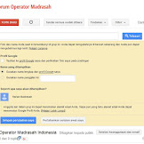 Forum Diskusi Operator Madrasah Online
