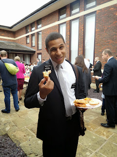 A Missionary from The Church of Jesus Christ of Latter Day Saints sharing a meal at Church