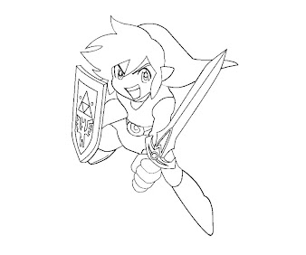 #1 Link Coloring Page