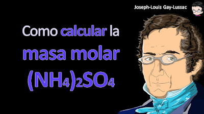 Como calcular la masa molar de (NH4)2SO4 a cuatro cifras significativas