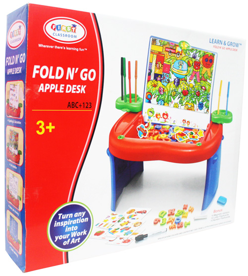  Meja  belajar  Anak  Fungsional 4in1 Apple Desk Kirara Toys