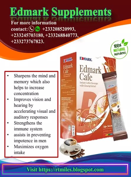 Edmark Cafe Ginseng sharpens the mind and memory which also helps to increase concentration