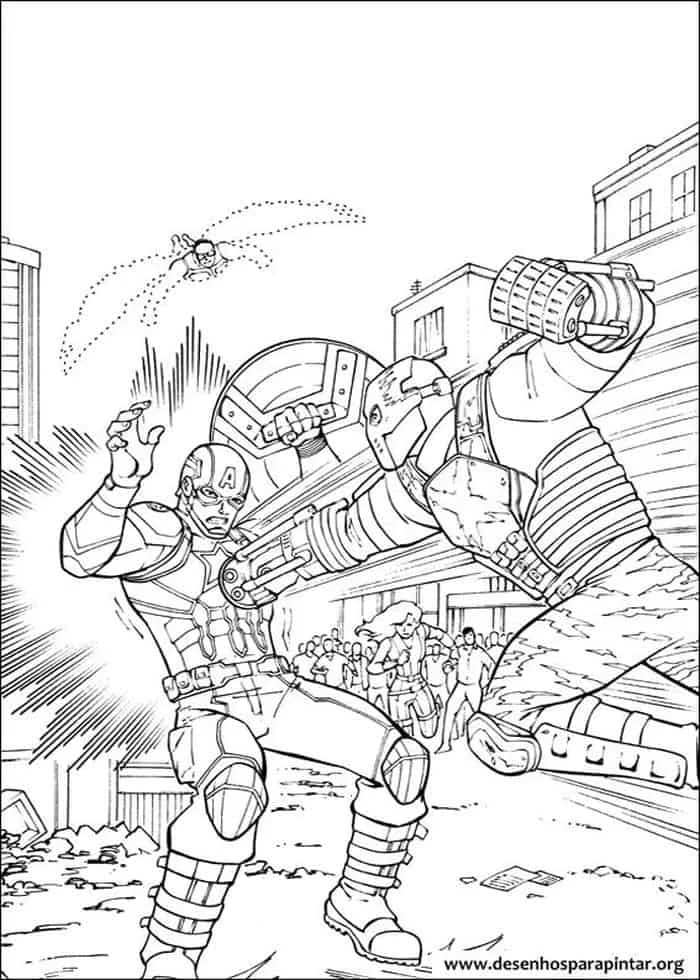 Captain America Coloring Pages Civil War